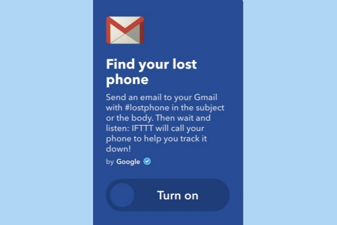 ifttt جوجل تجد الهاتف المفقود