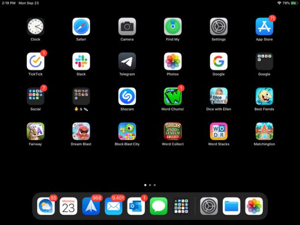 تخطيط الشاشة الرئيسية الجديد لـ iPadOS