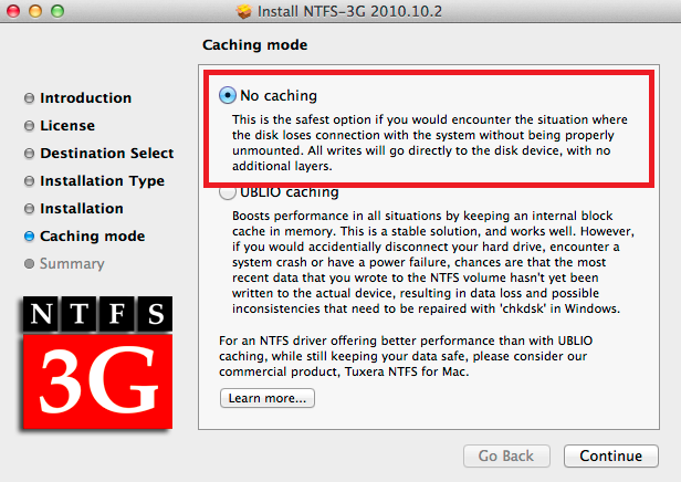 NTFS-3G-تثبيت