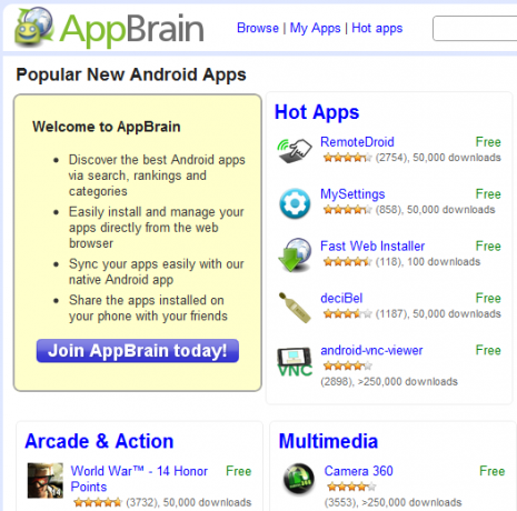 أفضل 5 مواقع لمساعدتك في العثور على تطبيقات لـ Android Phone 9 droidapps appbrain