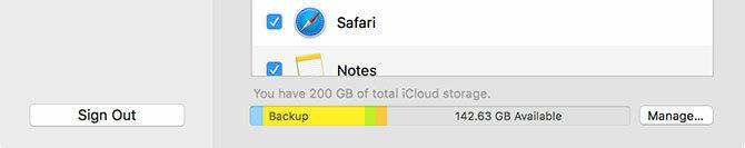 مساحة تخزين iCloud