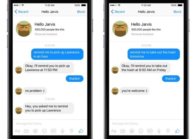 بوت جارفيس للفيسبوك