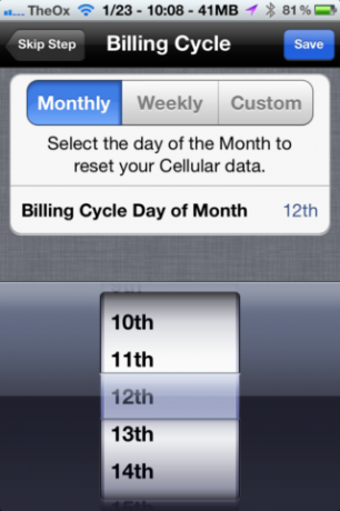 استخدم Data Master لتتبع استخدام بيانات iPhone [iOS ، مجانًا لفترة محدودة] 2013 01 23 10