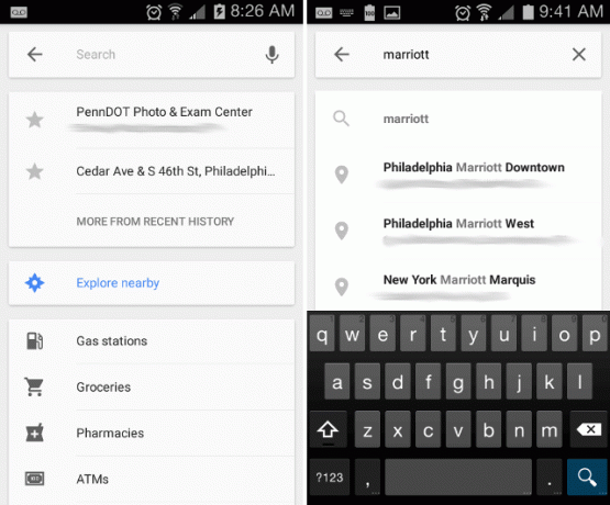 android-google-Maps-search-query