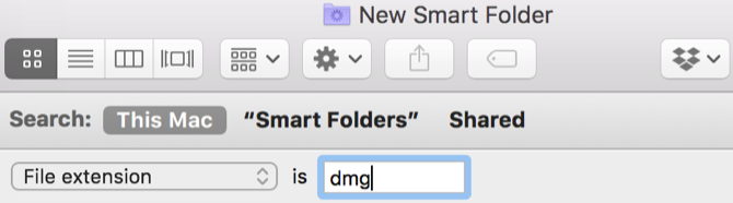 ملفات Mac Smart Folder DMG