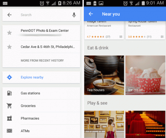 android-google-Maps-Explore-around