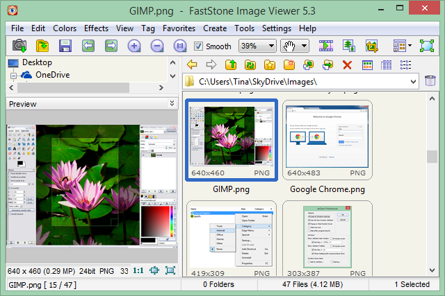 هذه لقطة شاشة لأحد أفضل برامج Windows. يطلق عليه عارض الصور FastStone
