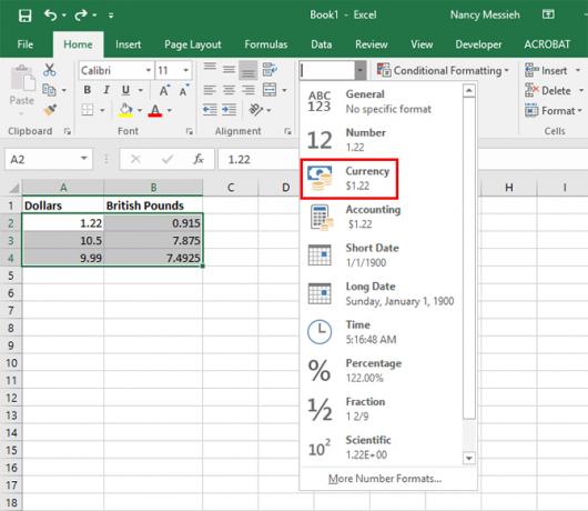 كيفية استخدام رموز العملات المختلفة في خلايا محددة في Excel Excel Currency 1