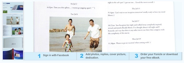 ثلاث طرق سهلة لتحويل Facebook إلى كتاب حقيقي [نصيحة أسبوعية على Facebook] Fonicle