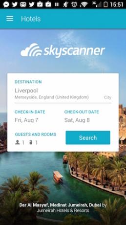 فندق skyscanner التطبيق