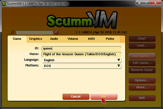 SCUMMVM - A Adventure-Point-Click Adventure Game Emulator 31