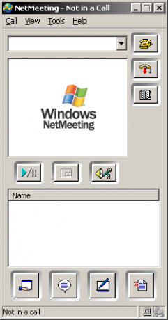 أنا أقلب قبعتي لك ، Microsoft NetMeeting NetMeeting