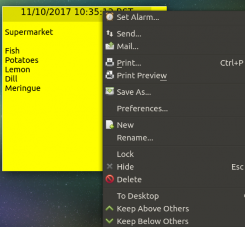 5 ملاحظات لاصقة مفيدة صغيرة للعقدة لينكس موو لينكس stickynotes
