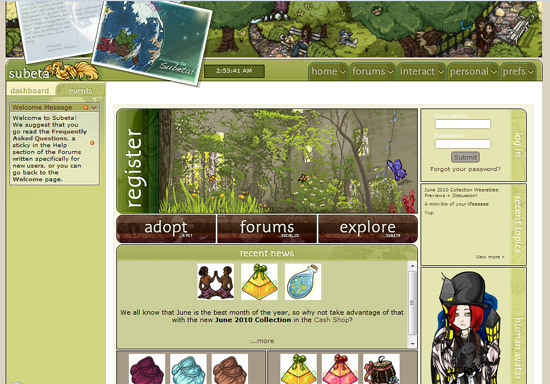 مواقع الحيوانات الأليفة الافتراضية مثل neopets