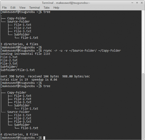 rsync الأساسية