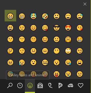 اكتب Emojis بالطريقة السهلة على Windows 10 باستخدام لوحة Emoji Panel Windows Emoji Panel
