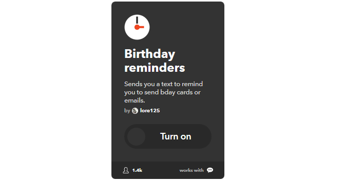 دليل IFTTT النهائي: استخدم أقوى أداة للويب مثل Pro 21IFTTT BirthdayReminder