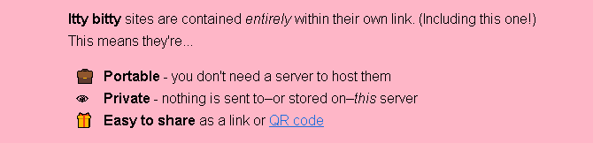 قم ببناء موقع HTML مجاني للاستضافة مع Itty Bitty