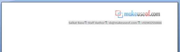 كيفية إنشاء قرطاسية مخصصة مع ورقة ذات رأسية سريعة في Microsoft Word 2007 MSWord04