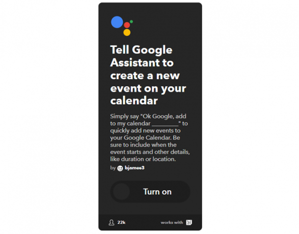 دليل IFTTT النهائي: استخدم أقوى أداة ويب مثل Pro 18IFTTT GoogleAssistantAddEvent