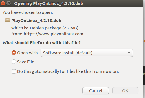 تثبيت PlayOnLinux