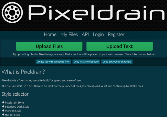 يتيح لك Pixeldrain مشاركة الملفات حتى 10 تيرابايت وإنشاء مجموعات تصل إلى 10000 ملف