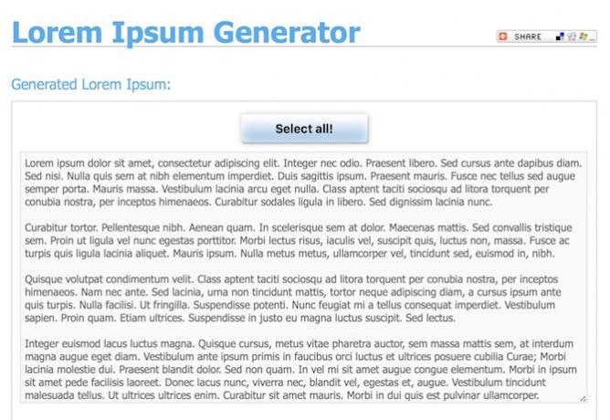 كيفية إنشاء مستندات وقوالب صفحات مثيرة للإعجاب على Mac Lorem Ipsum Generator