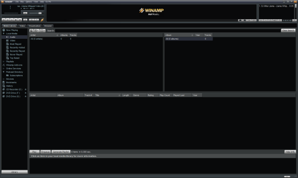 مشغل وسائط برنامج Winamp