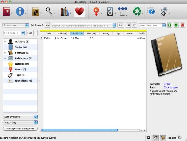 دليل المستخدم إلى عيار Caliber eBook Manager 7