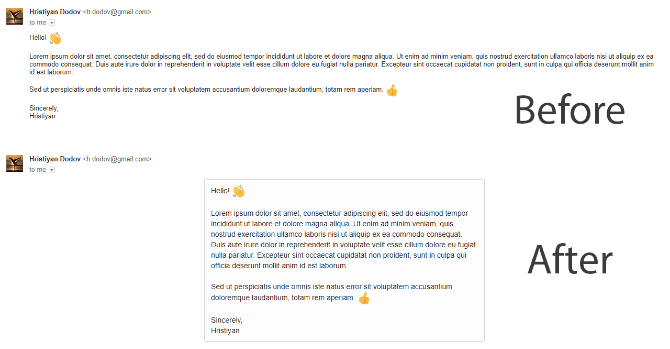 تنسيق البريد الوارد في Gmail بحيث تكون الرسائل أسهل في القراءة