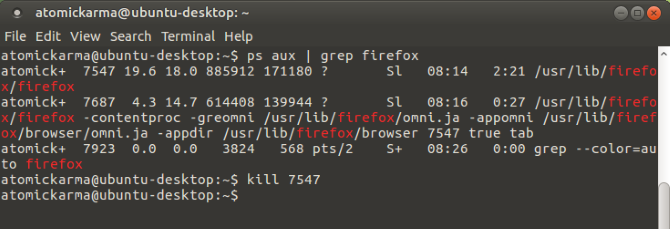 أغلق تطبيقات Linux باستخدام الأمر Kill