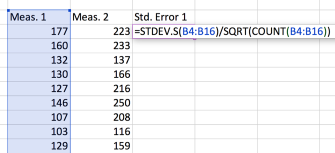 كيفية حساب الإحصائيات الأساسية في Excel: خطأ معياري في دليل المبتدئين يتفوق بشكل صحيح