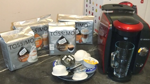 بوش tassimo استعراض آلة القهوة