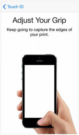 مشاكل معرفات اللمس: استكشاف الأخطاء وإصلاحها يقوم ماسح بصمة الإصبع في iPhone 5S بضبط المقبض