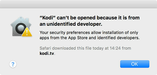 Kodi Gatekeeper Mac