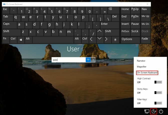 كيفية تسجيل الدخول إلى Windows بدون لوحة مفاتيح Windows تسجيل الدخول بدون لوحة مفاتيح