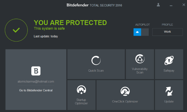 وحدة تحكم muo-security-bitdefender2016