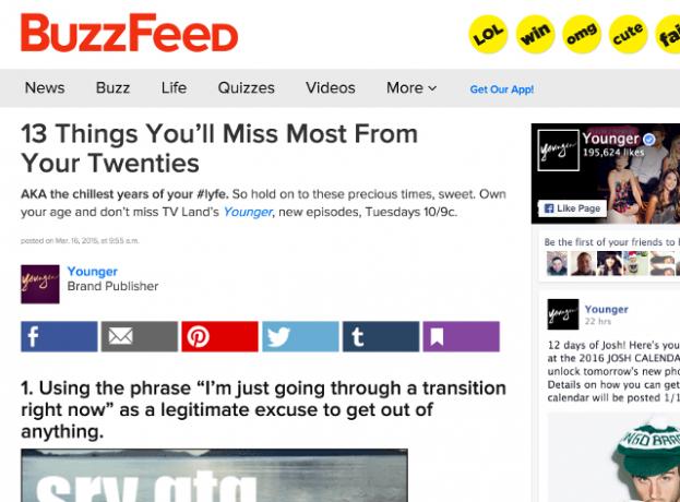 عنوان buzzfeed