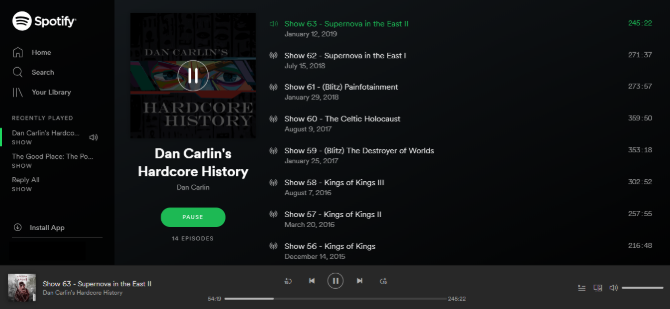افتح تطبيق الويب Spotify