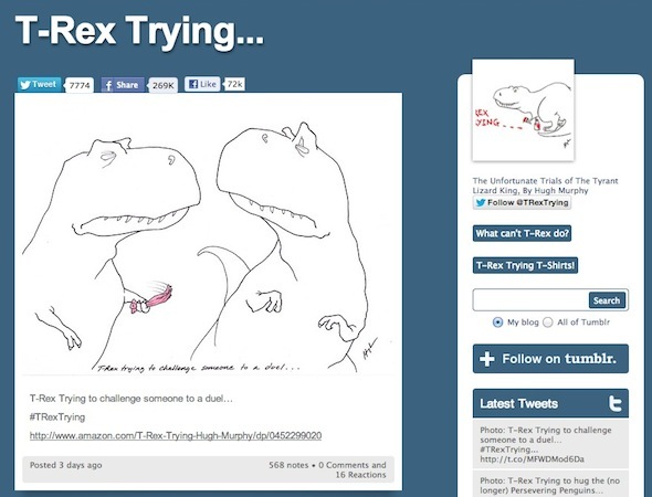 هل تحتاج إلى ضحك جيد؟ اتبع هذه مدونات Tumblr 10 TRex