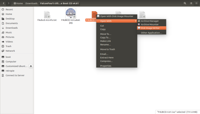 القرص المضغوط لـ Linux Live