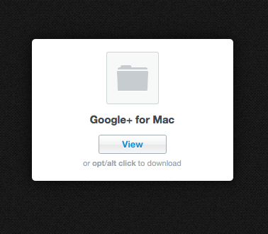 تطبيق Google+ لنظام التشغيل Mac الذي تم إصداره [Mac] تنزيل GooglePlusMac