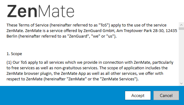 مراجعة ZenMate VPN: التأمل في خصوصيتك شروط إعداد مراجعة ZenMate