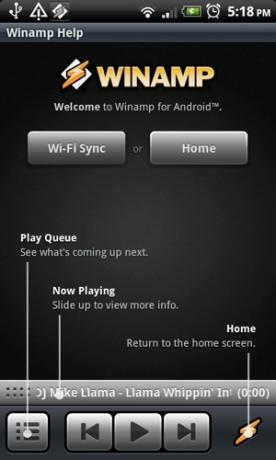 Winamp تصدر إصدارات Android Media Player 1.0 [News] Winamp Welcome