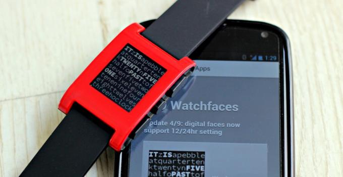 حصاة استعراض smartwatch